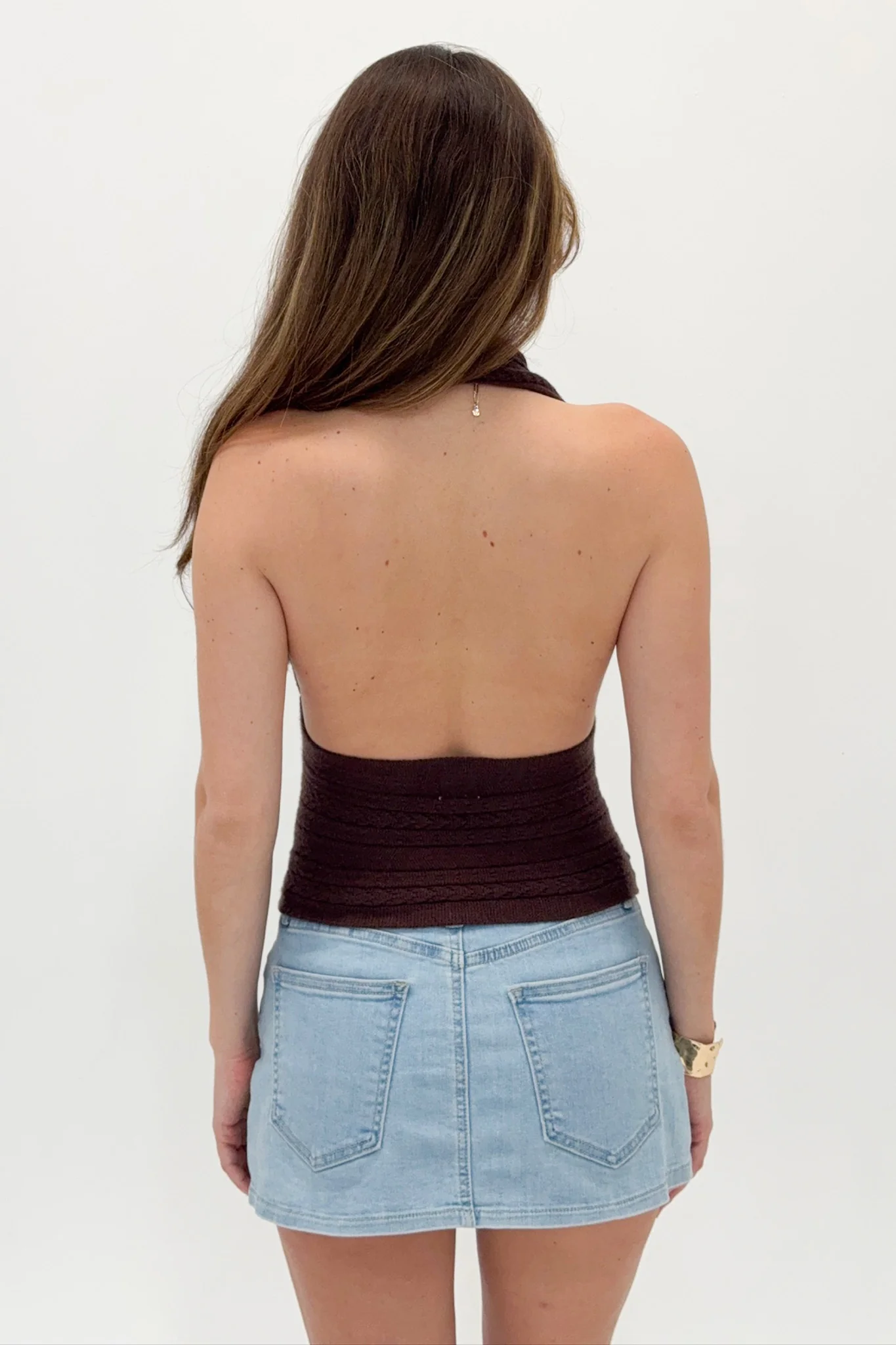 All Day Skort in Light Denim - Image 4