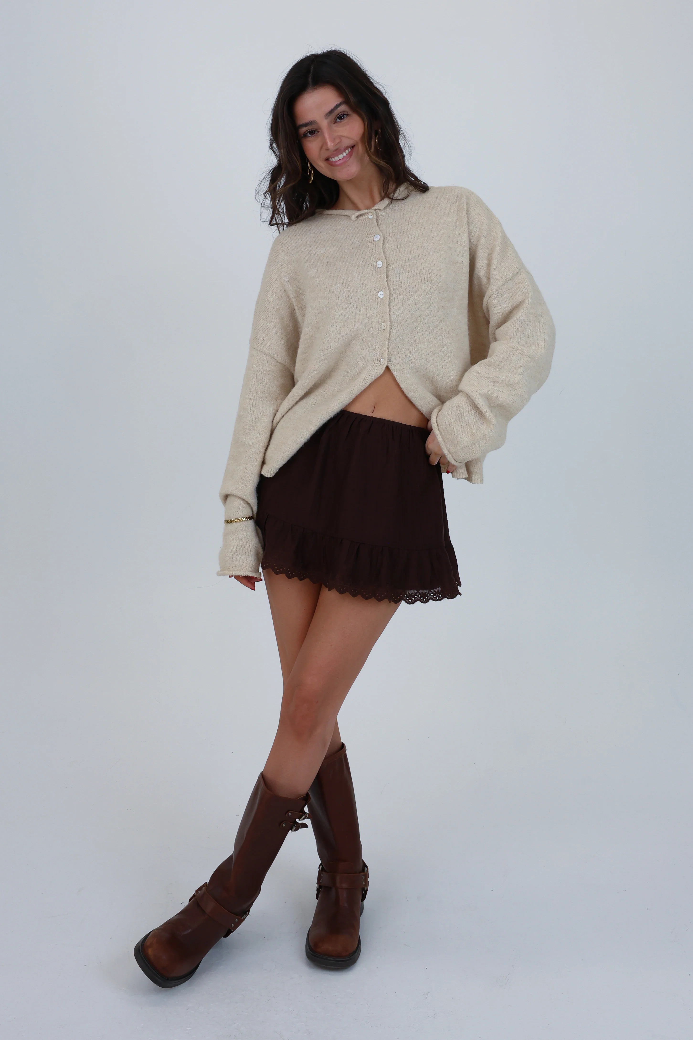 Amelia Skirt in Brown - Image 2