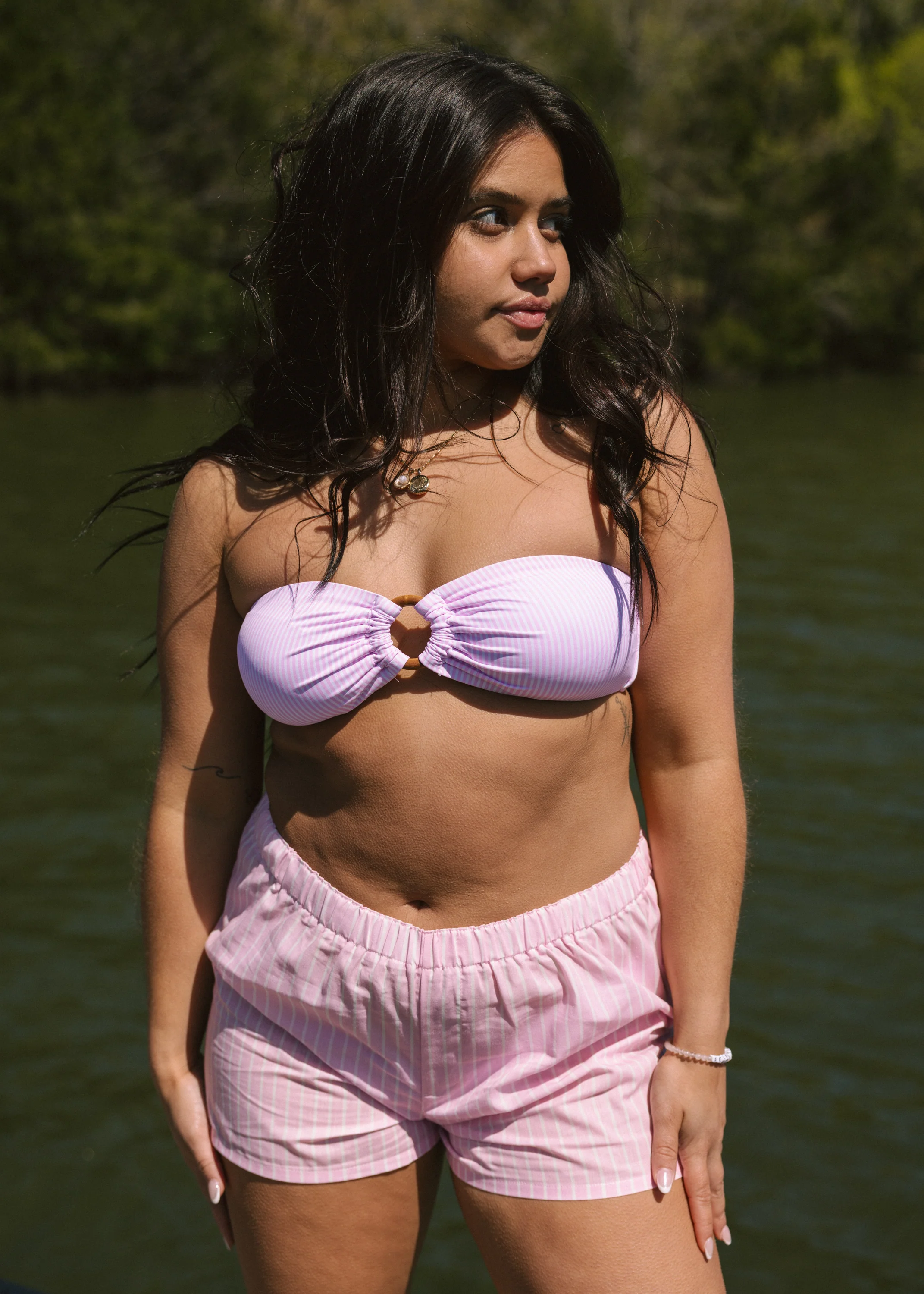 Annie Pink Bandeau Top - Image 5