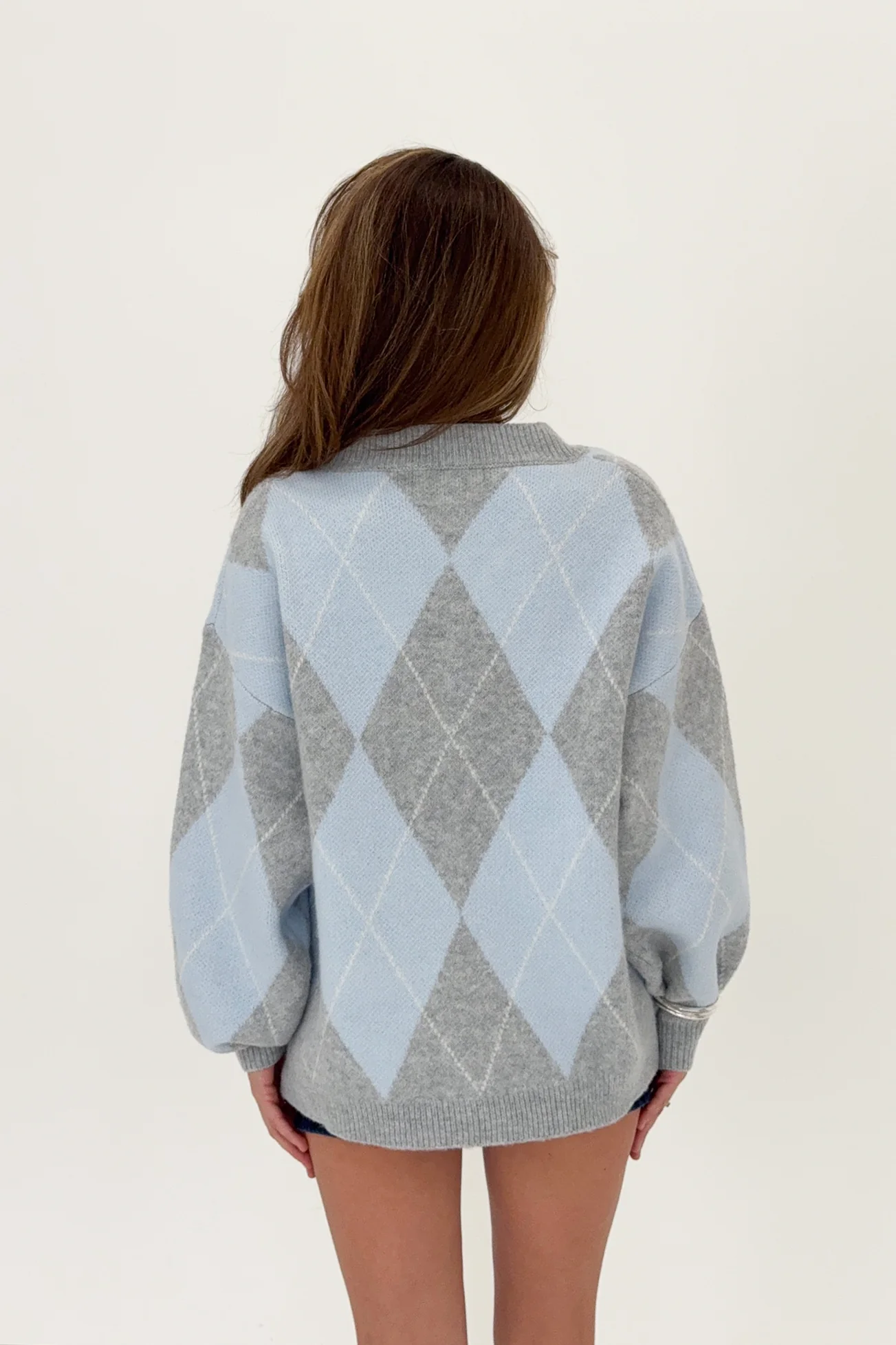 Carson Sweater in Light Blue - Image 6