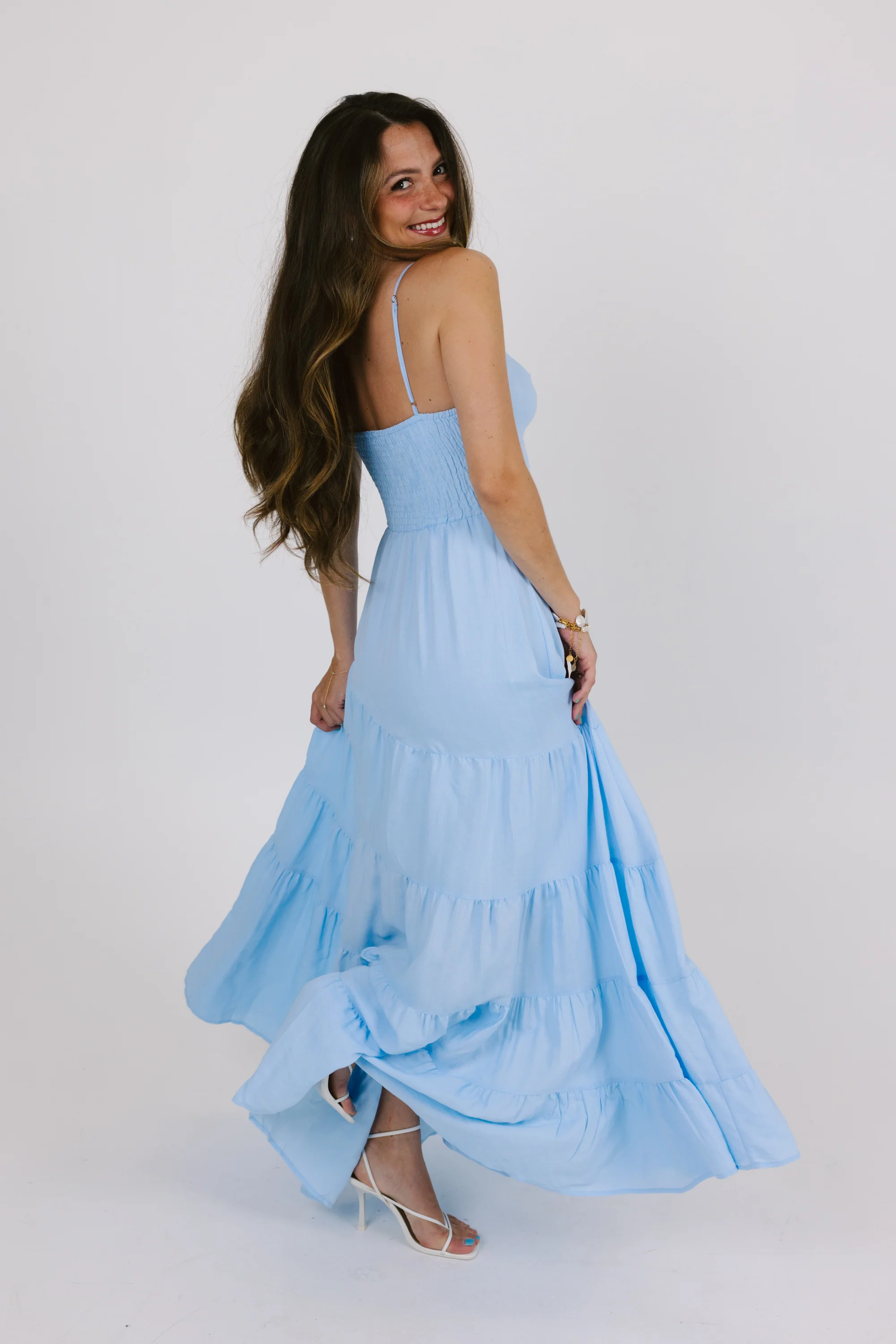 Catching Feelings Dress in Blue - Image 3