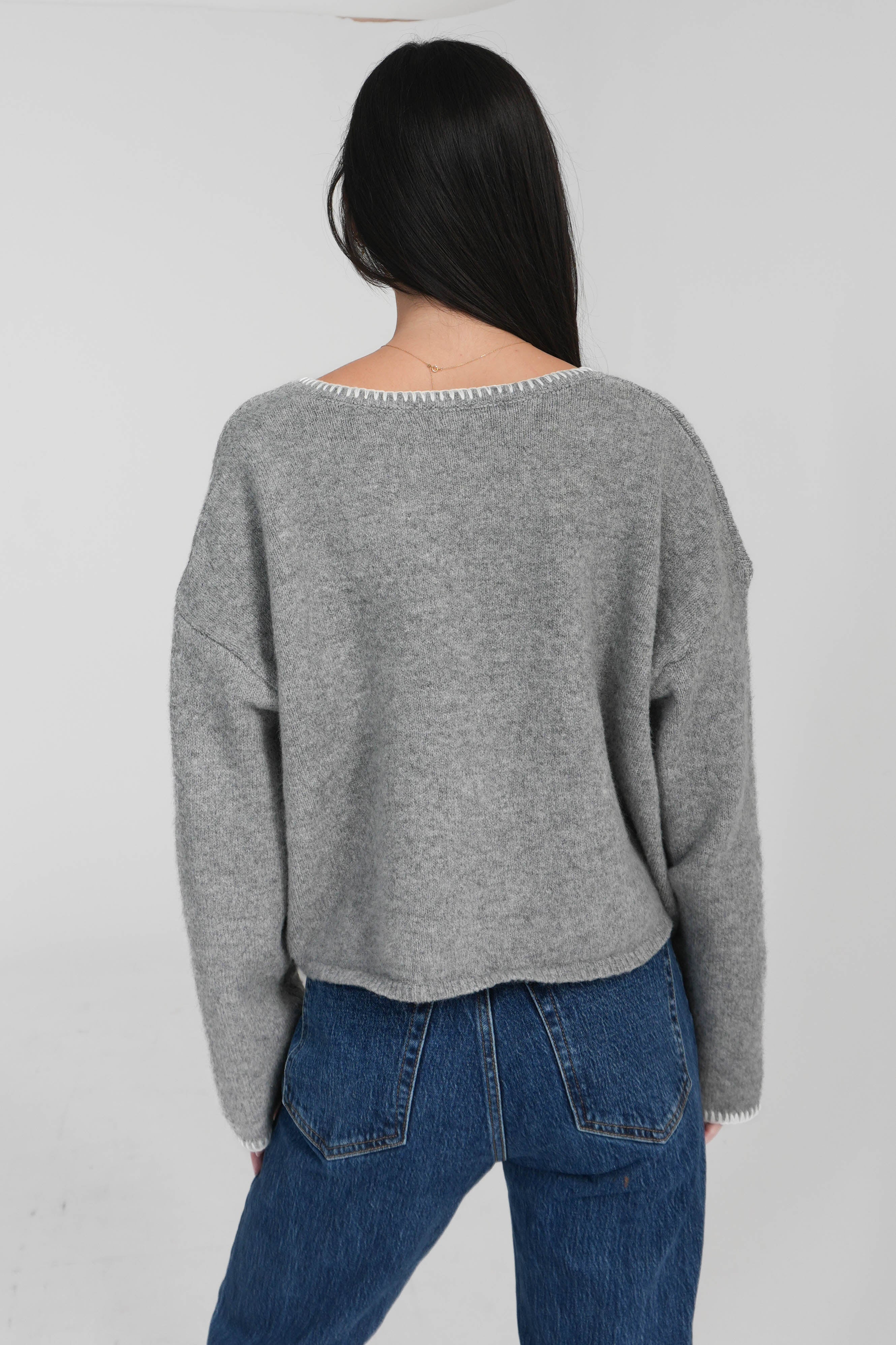 Danielle Sweater in Grey - Image 4