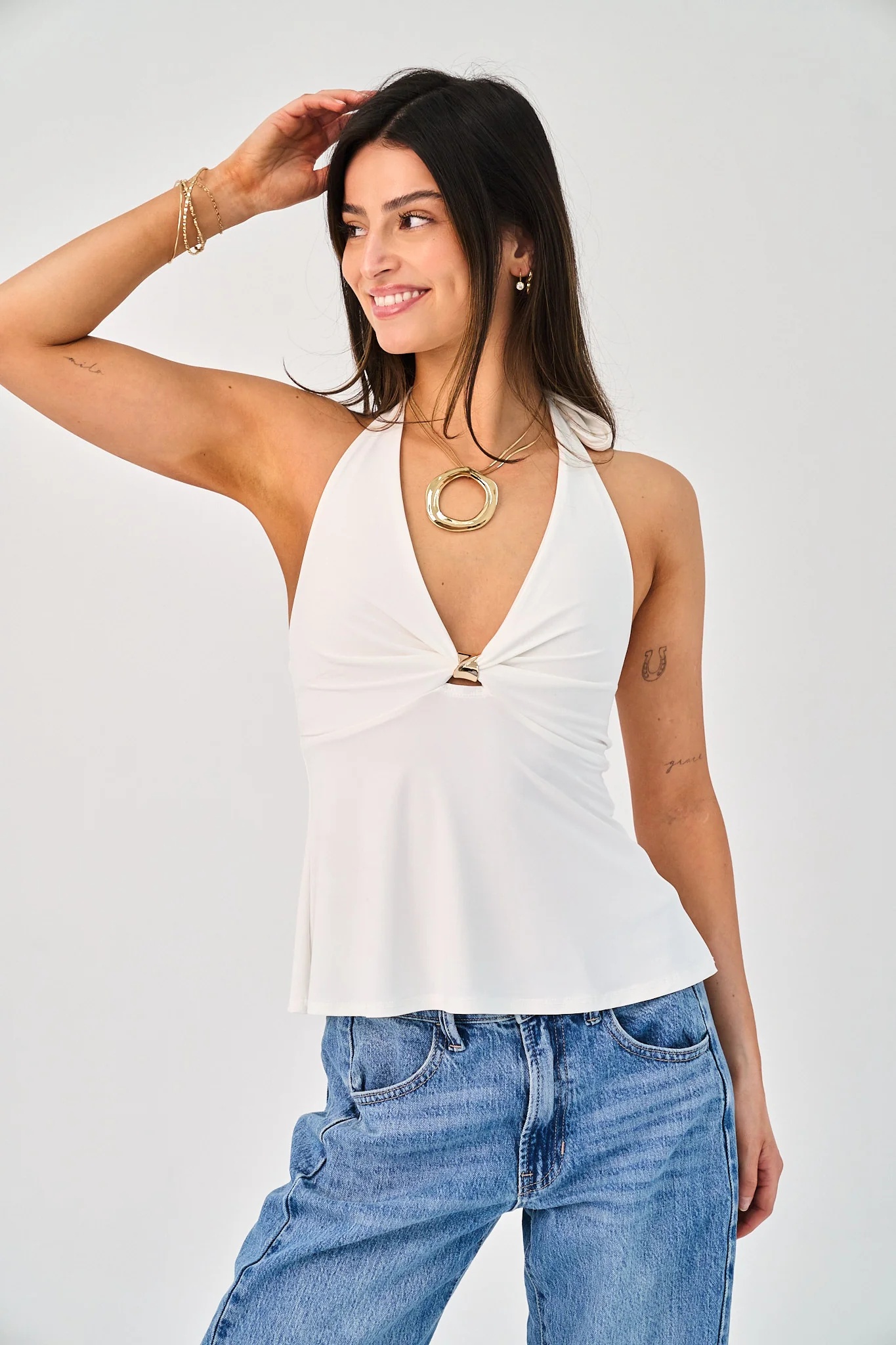 Downtown Top in White - Image 3