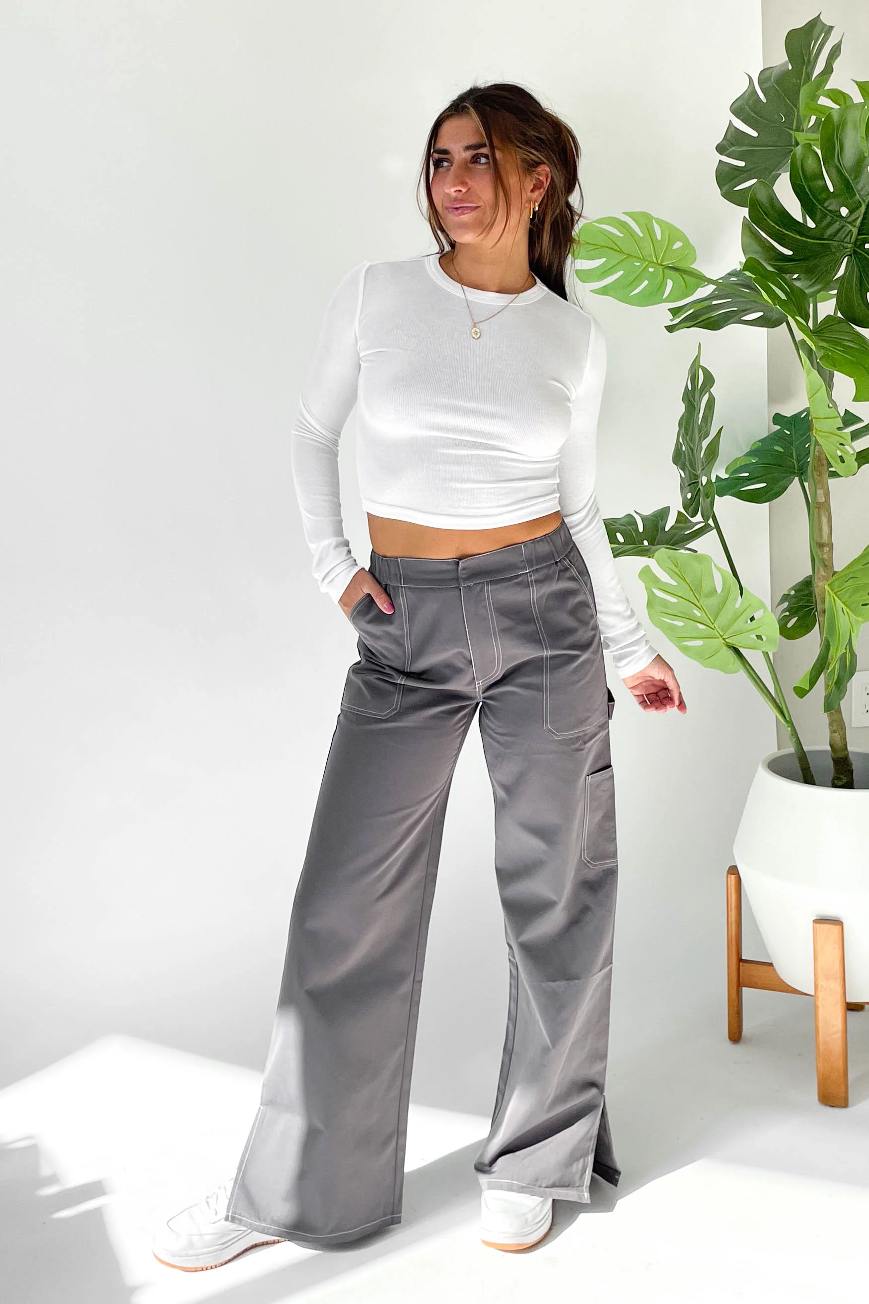 Effortless Long Sleeve in White - Image 3