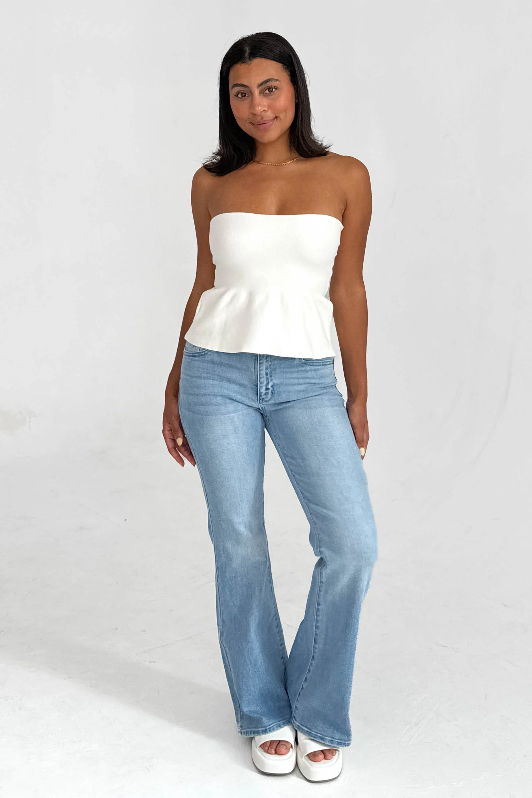 Girls Night Top in White - Image 3