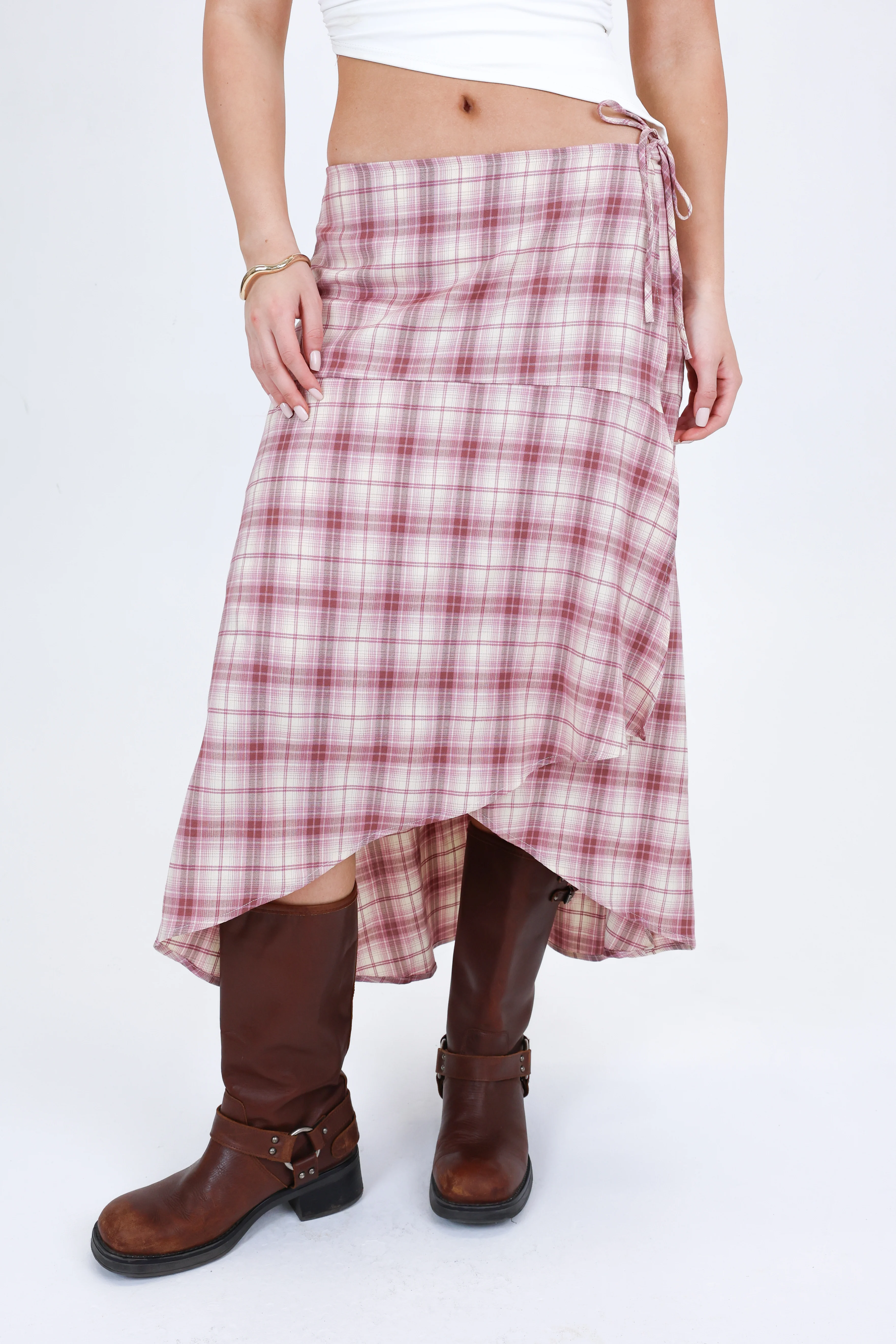 Heidi Skirt in Dusty Pink - Image 2