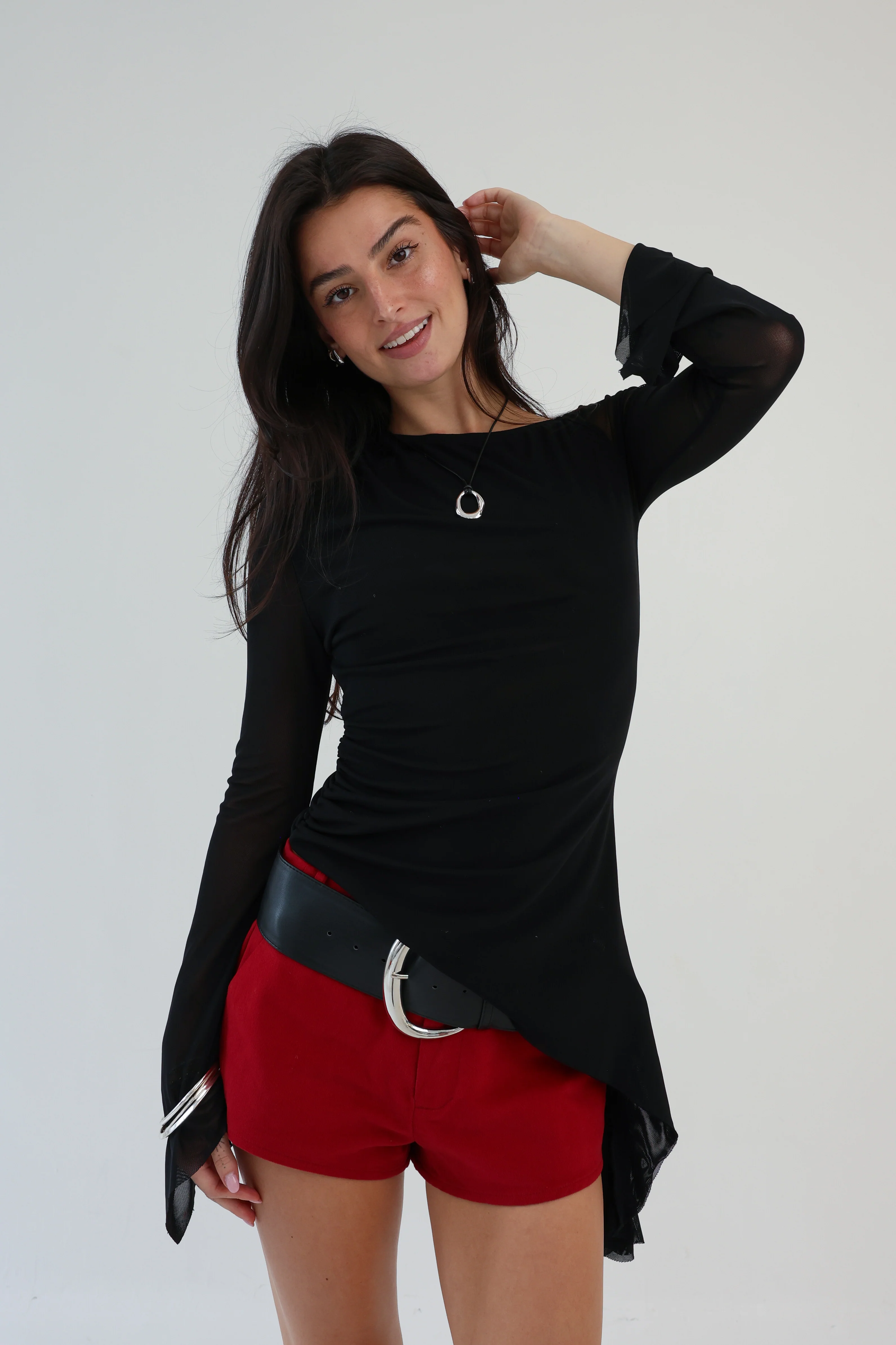 Holly Shorts in Red - Image 4