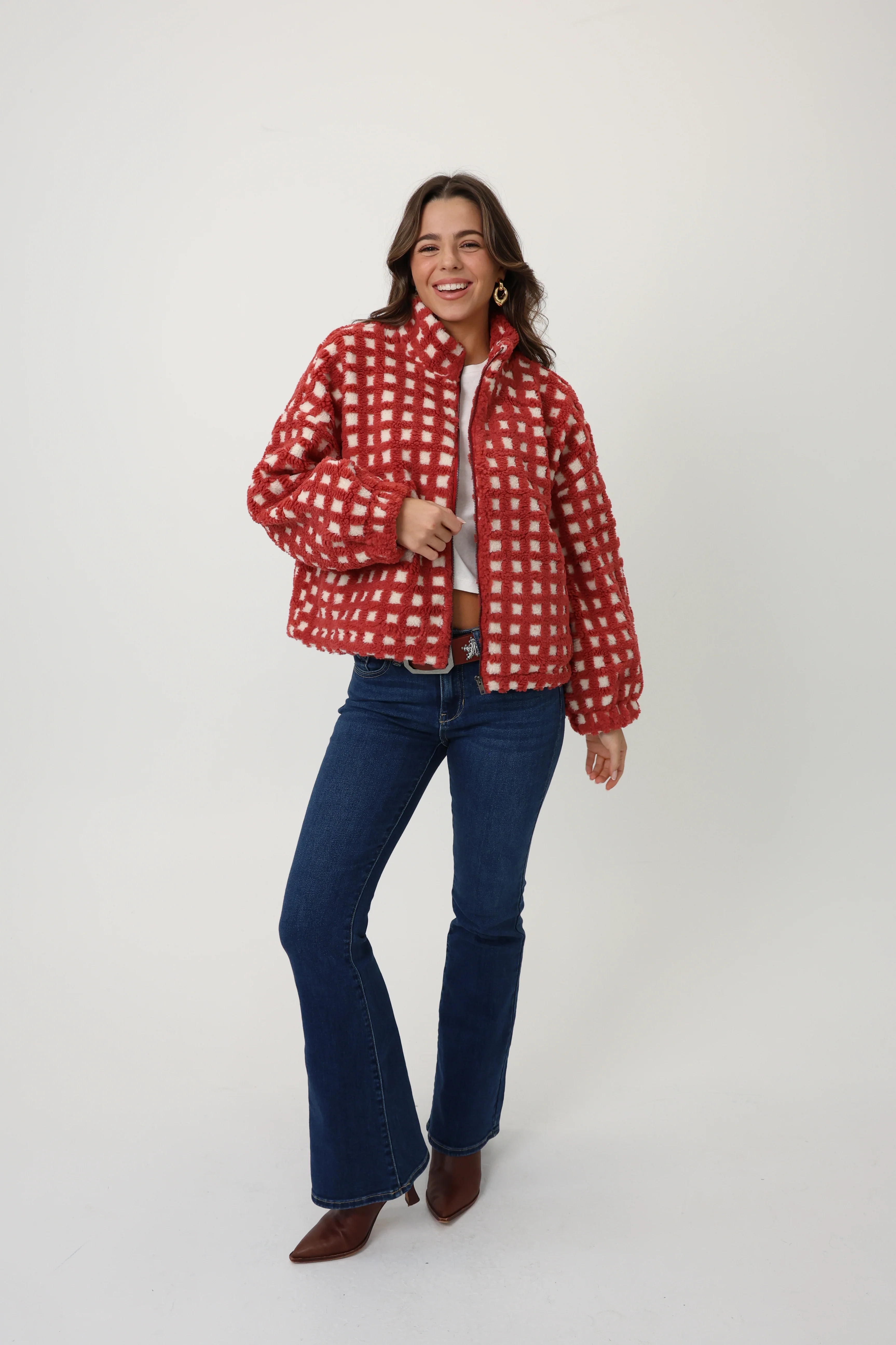 Ivy Jacket in Red - Image 3