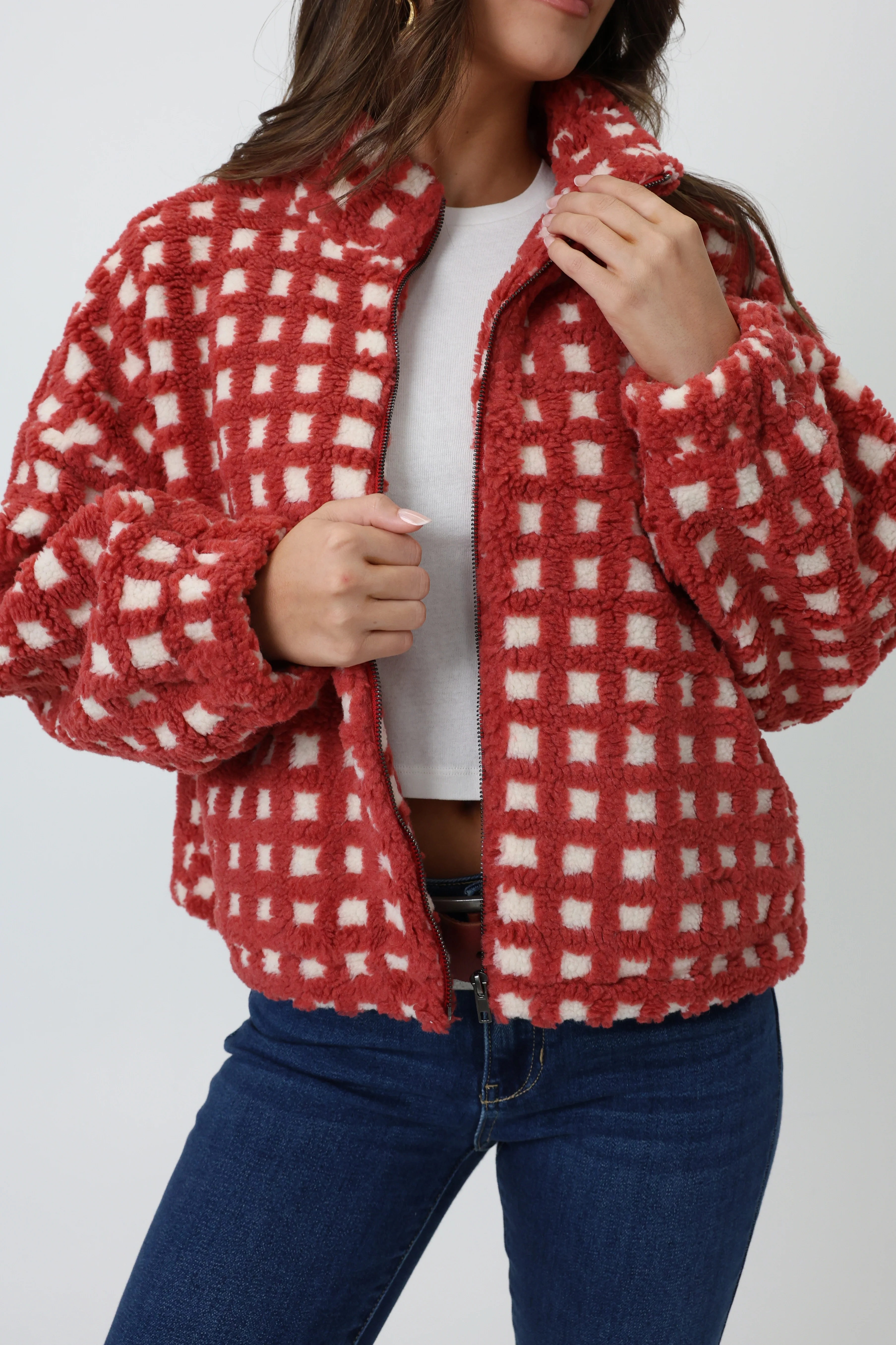 Ivy Jacket in Red - Image 4