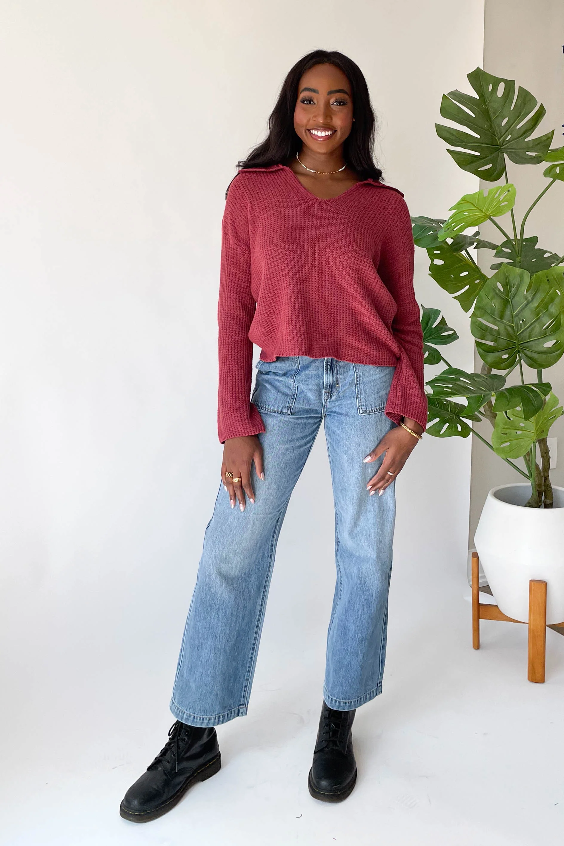 Josie Sweater in Sienna - Image 3