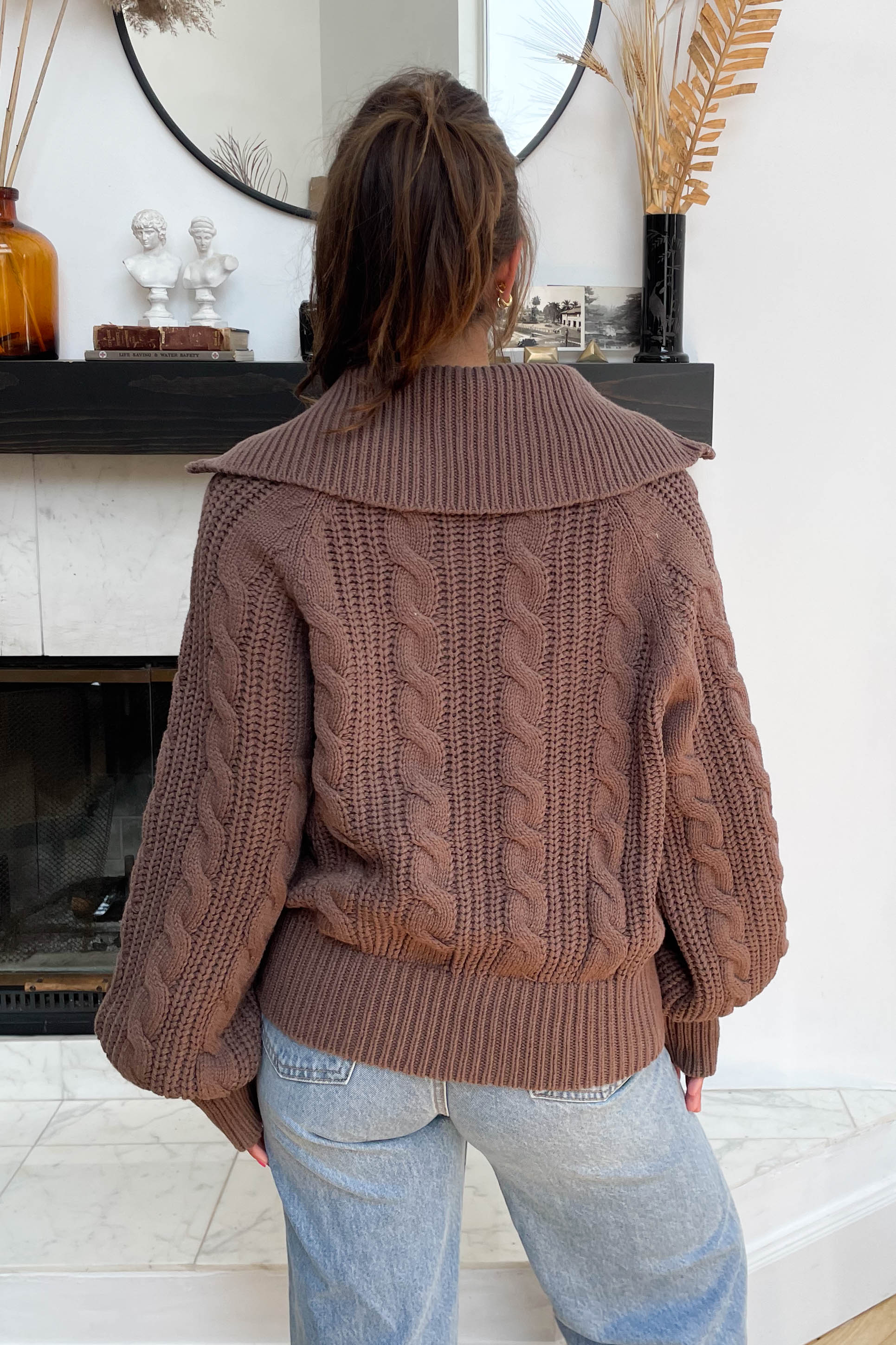 Let's Cuddle Sweater in Brown - Image 5