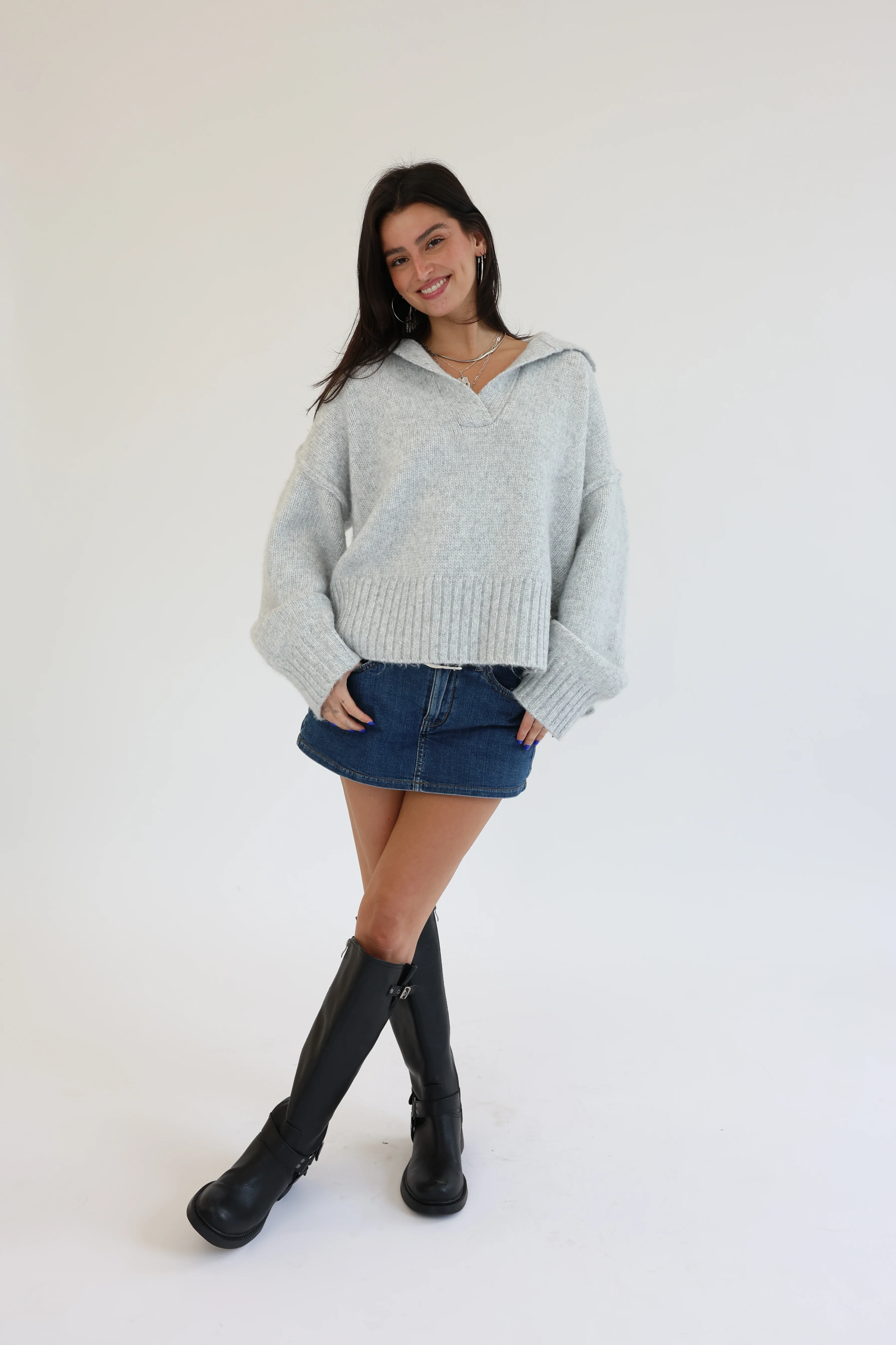 Lizzie Sweater in Grey - Image 3