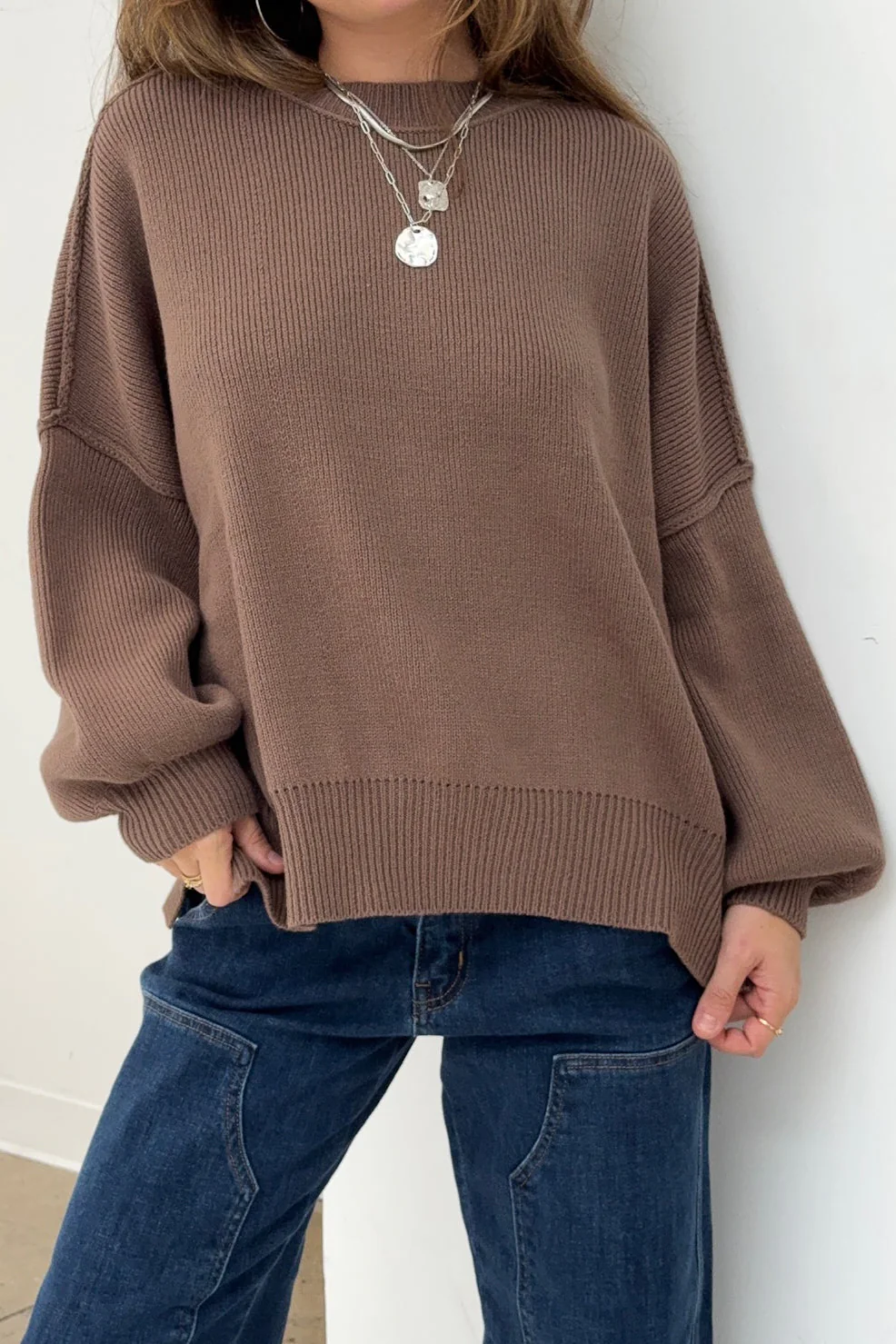 Martha Sweater in Brown - Image 3