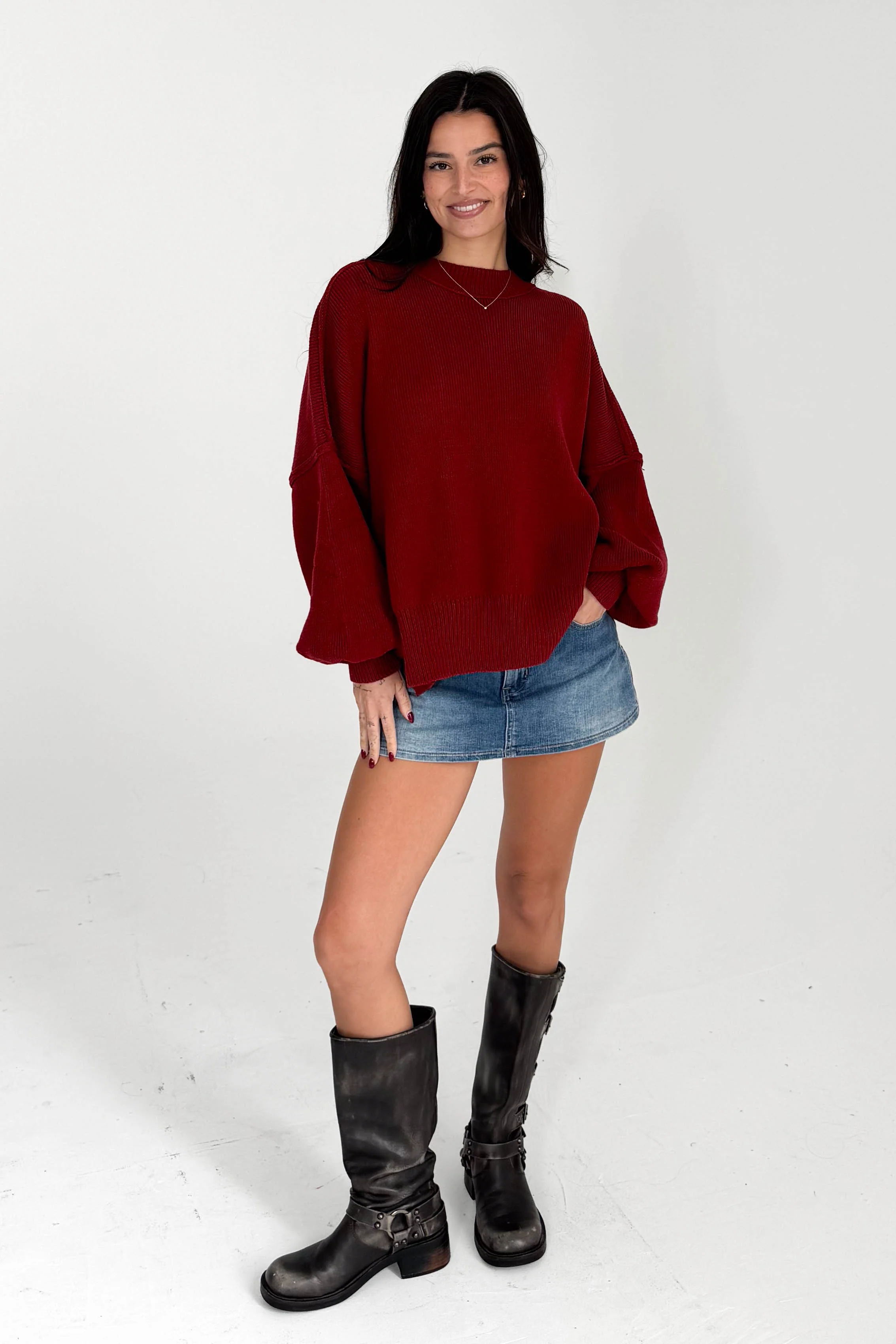 Martha Sweater in Red - Image 3