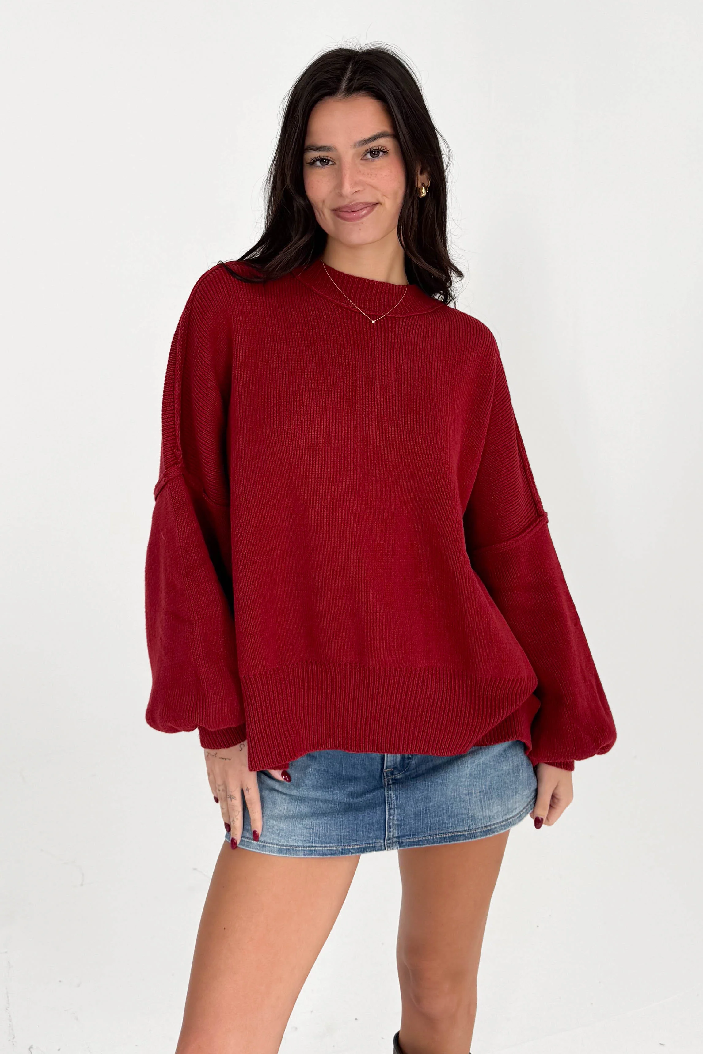 Martha Sweater in Red - Image 4