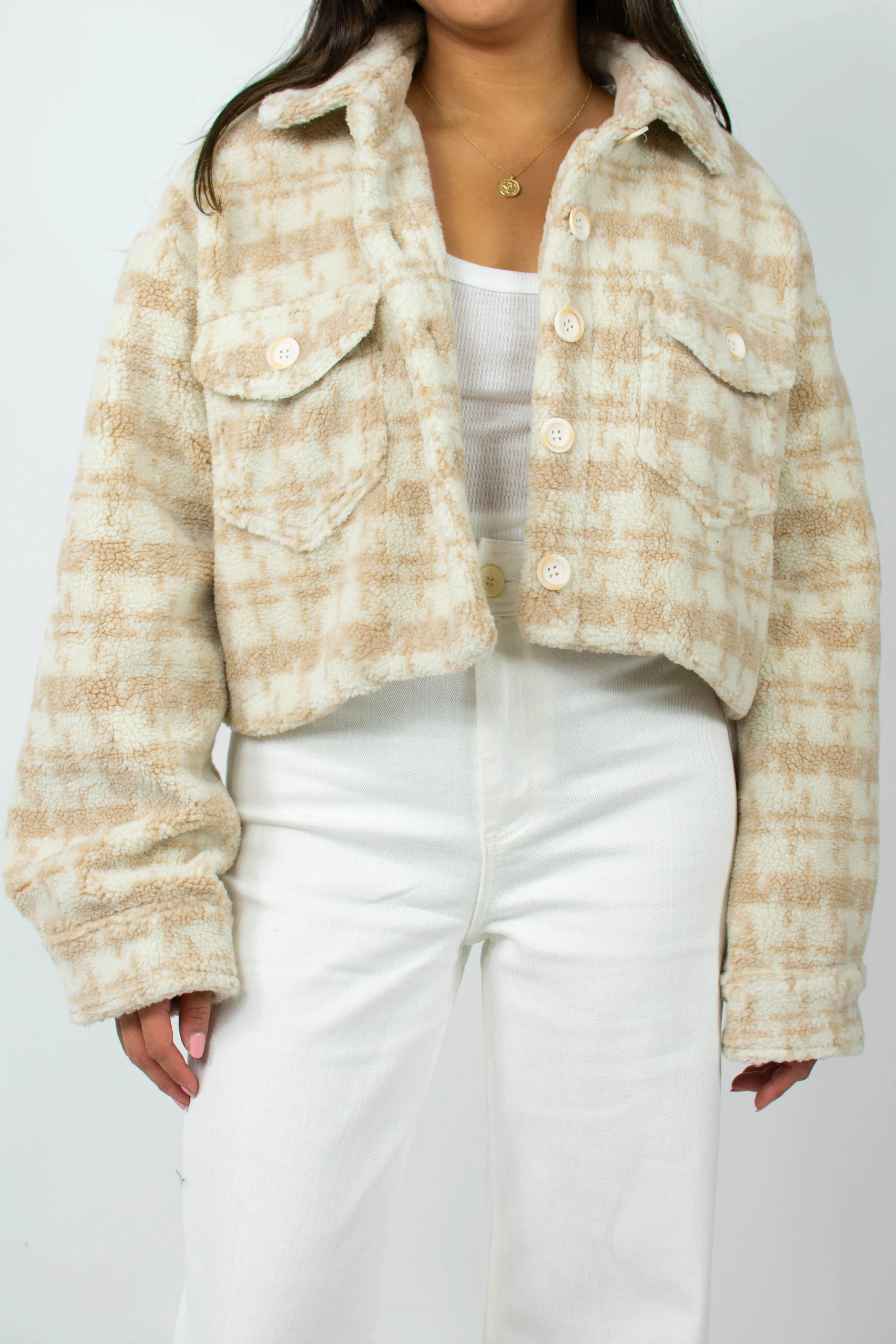 Melrose Jacket in Taupe - Image 3