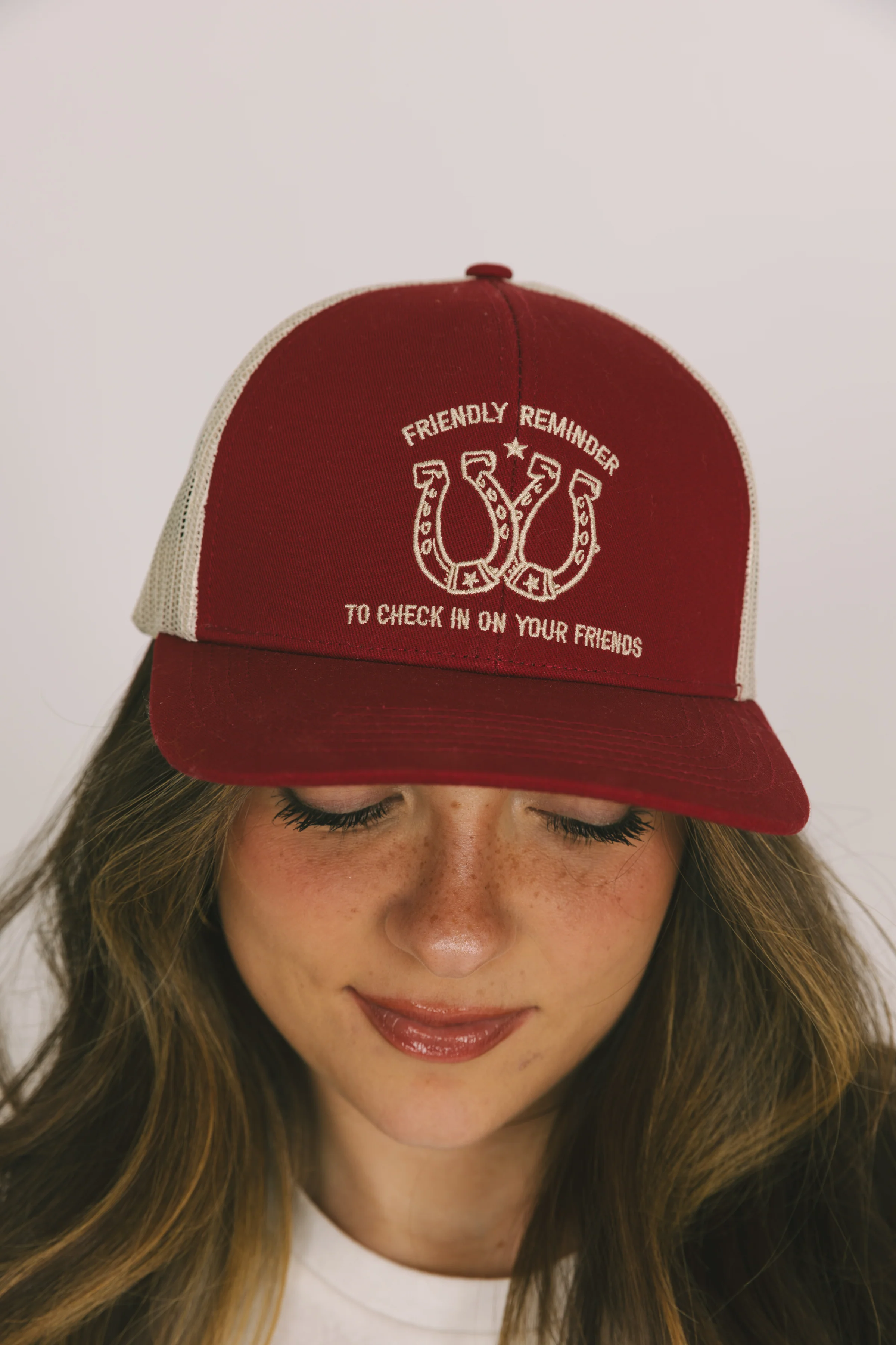 Mental Health Awareness Red Trucker Hat - Image 2