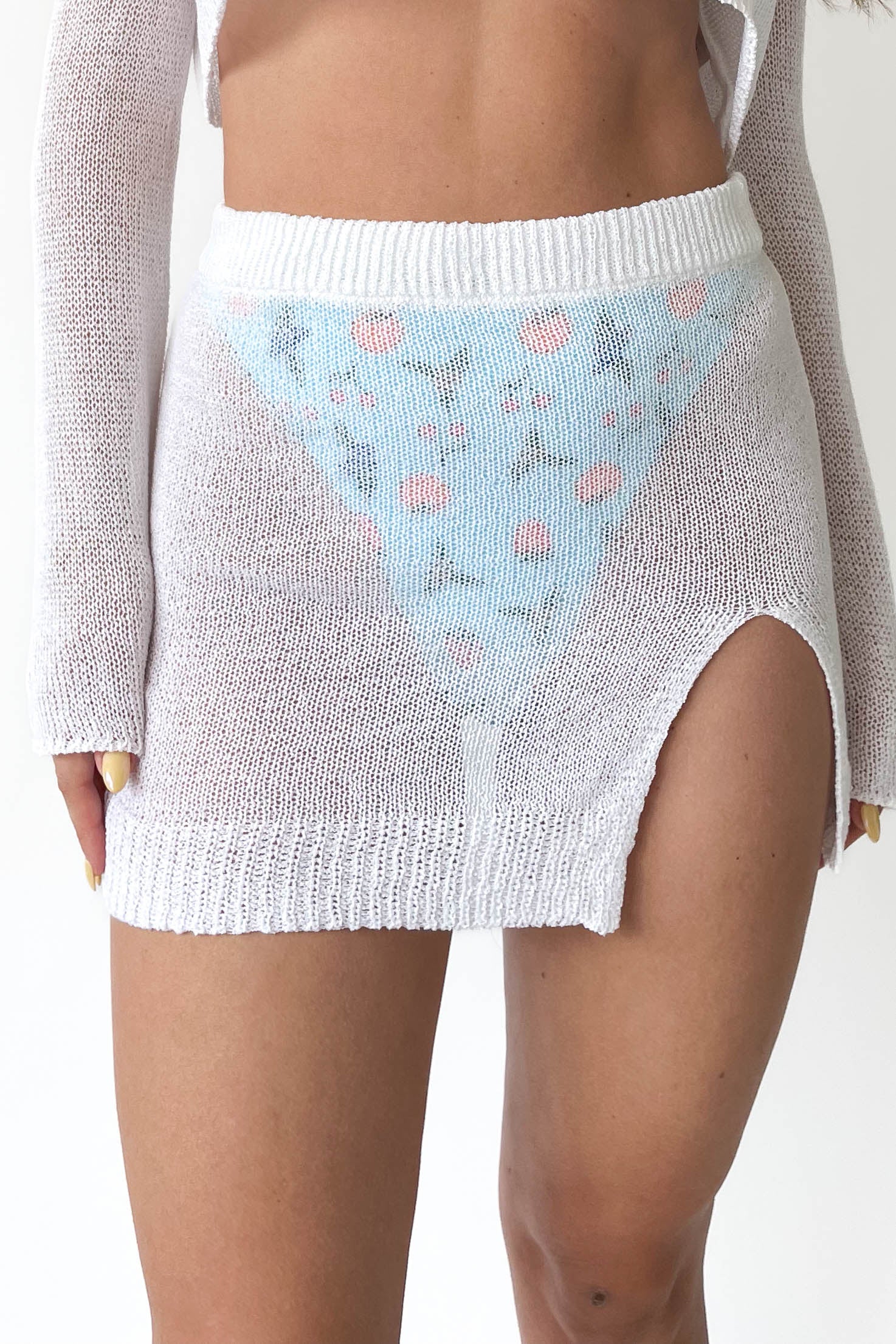 Nova Skirt in White - Image 3