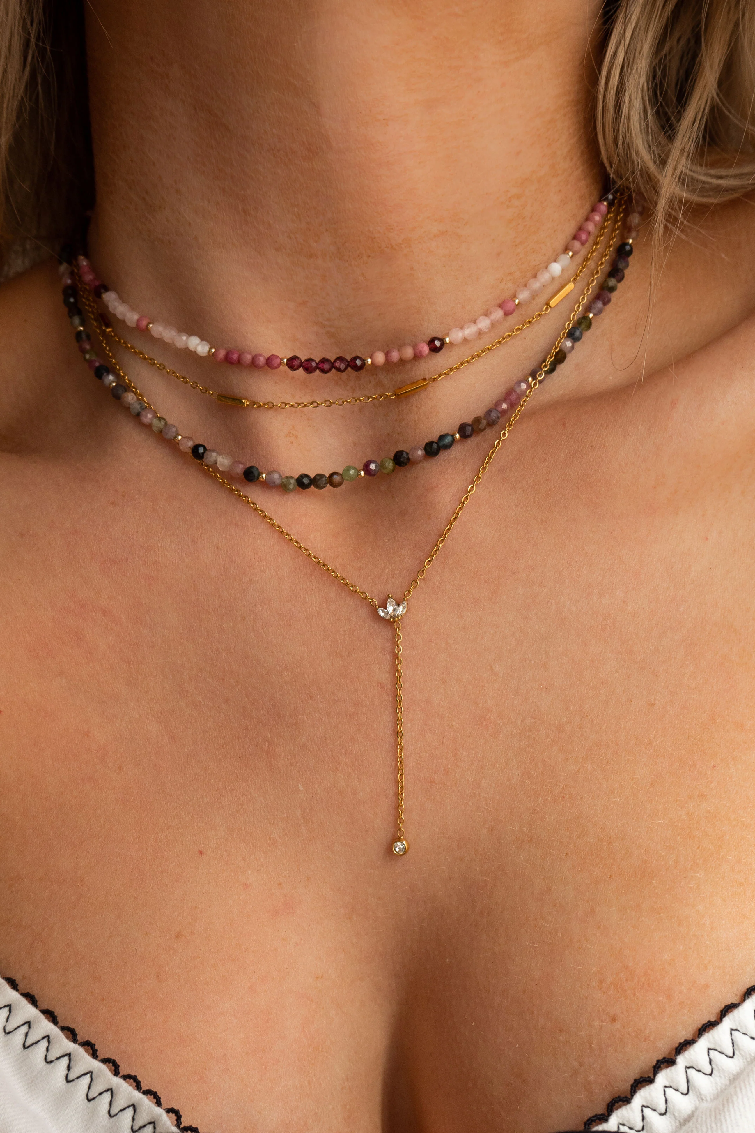 Rayna Choker Necklace in Ruby - Image 3