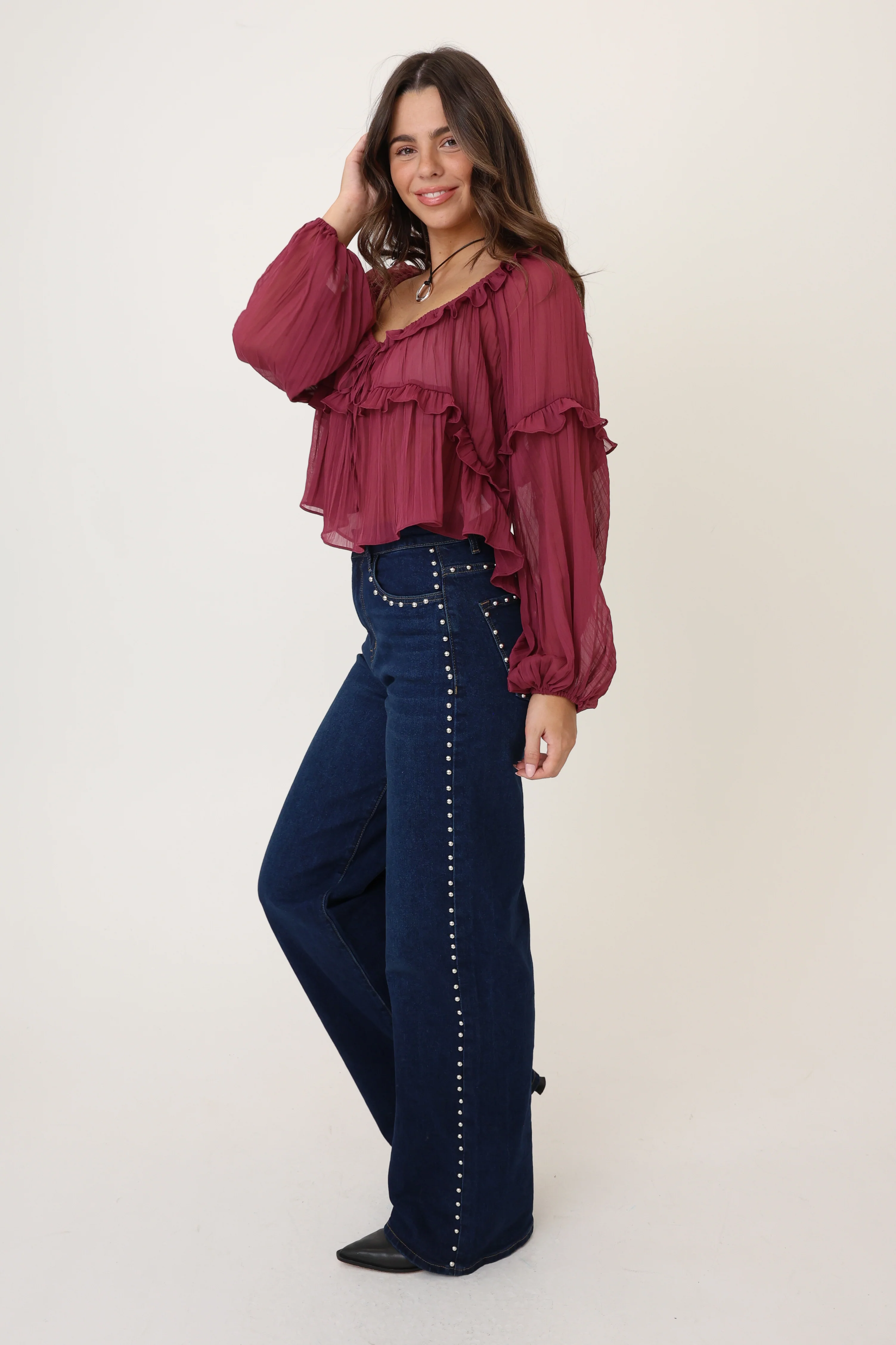 Show You Off Jeans in Dark Wash - Image 3