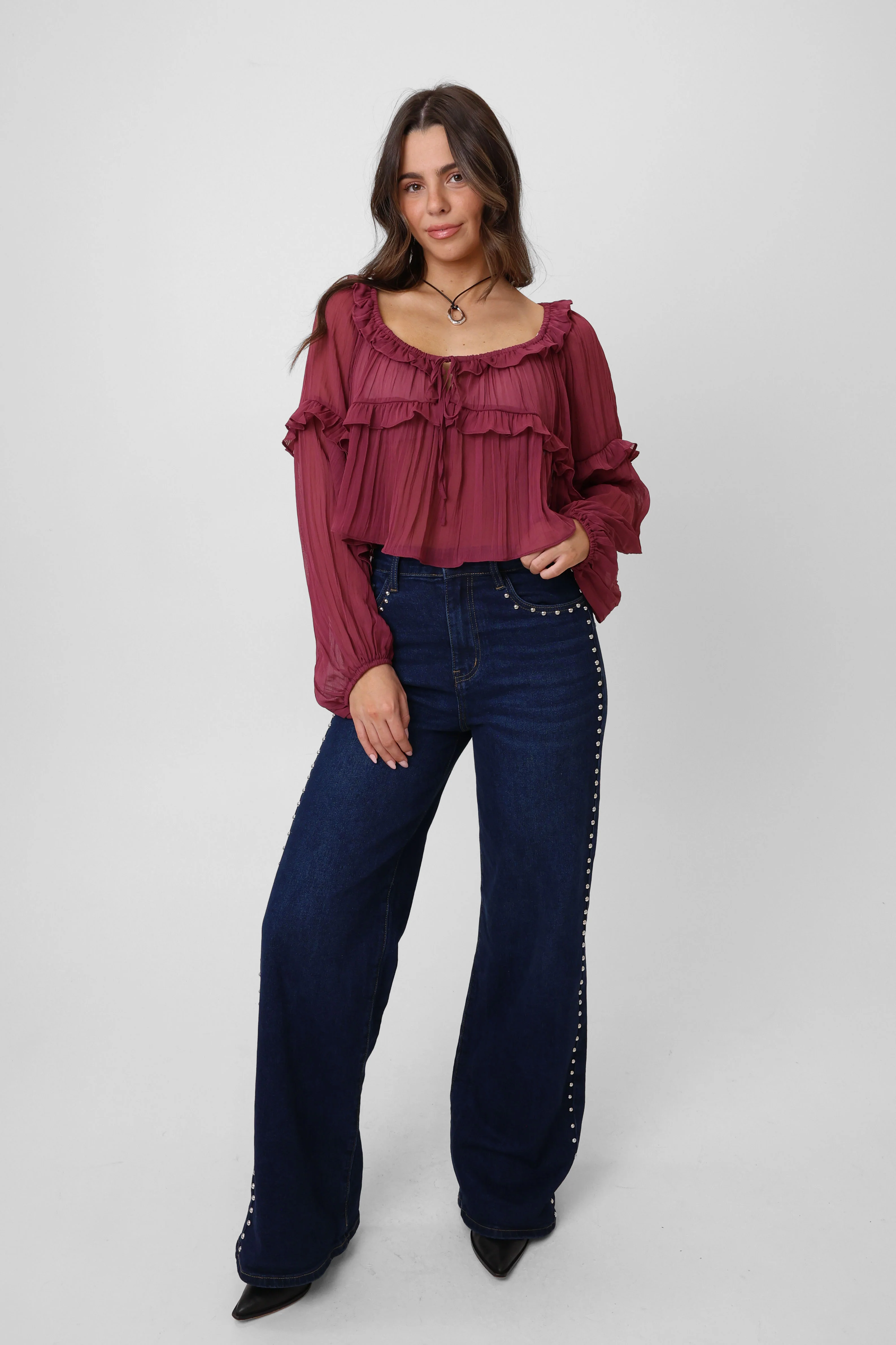 Show You Off Jeans in Dark Wash - Image 4