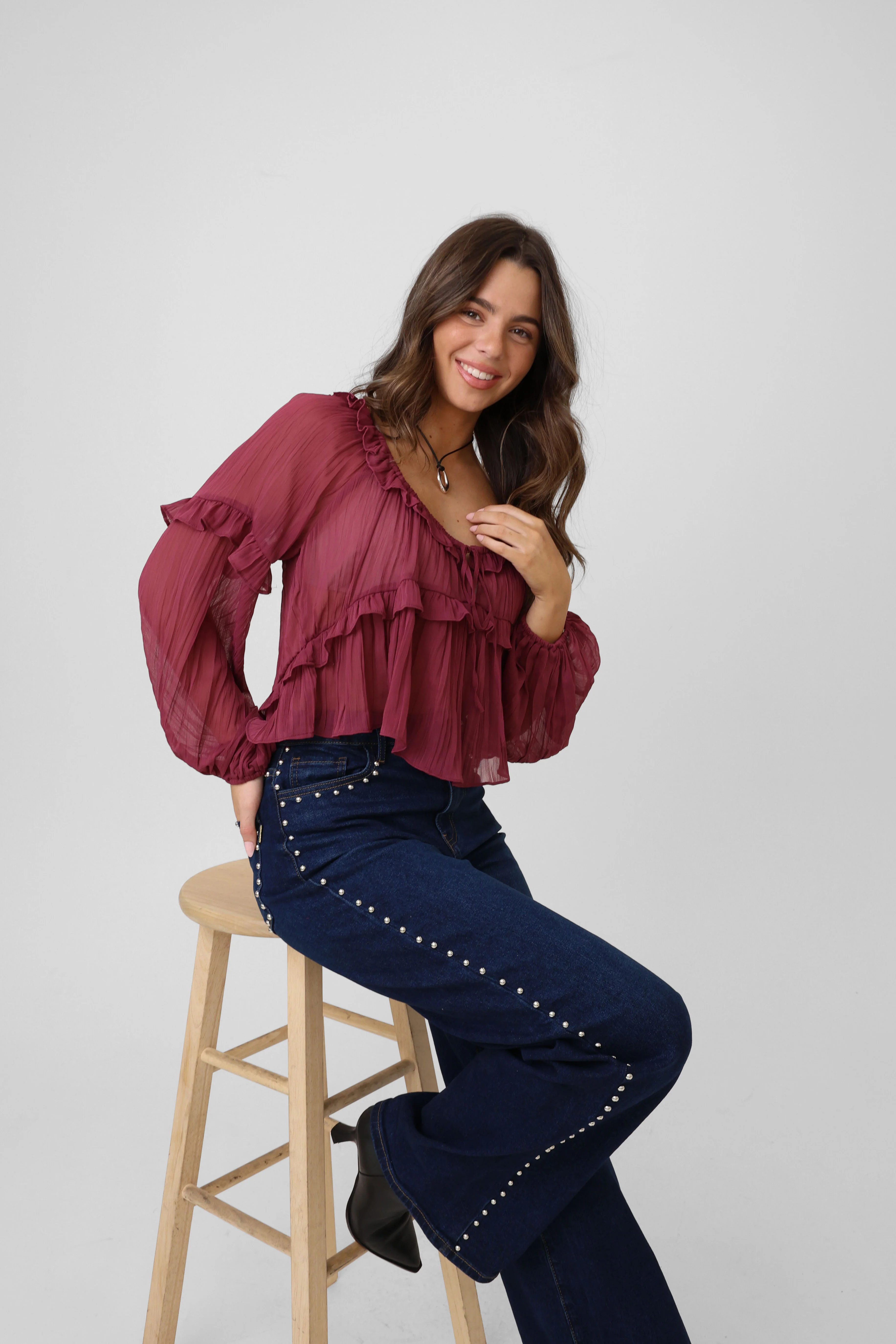 Show You Off Jeans in Dark Wash - Image 5
