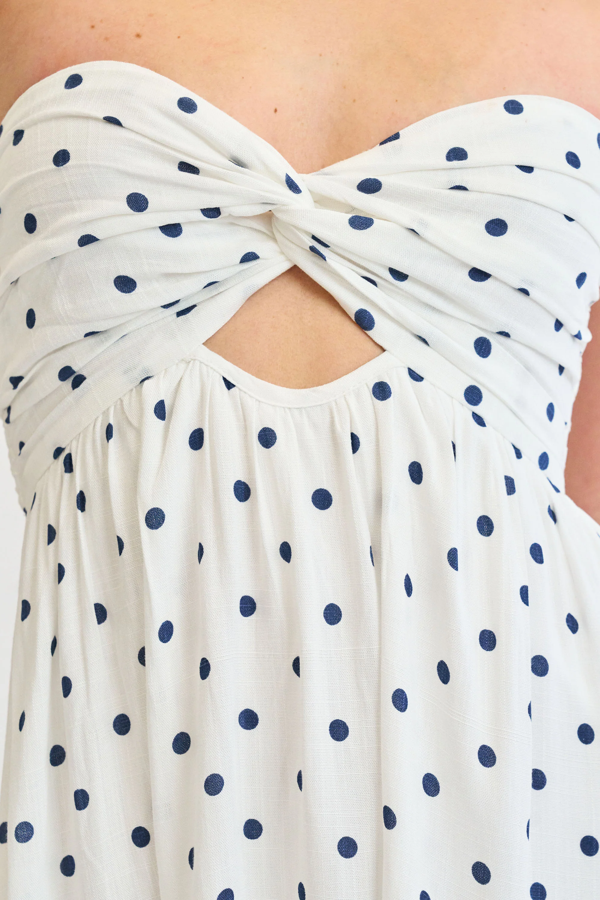 Summer Breeze Dress in Navy Polka Dot - Image 5