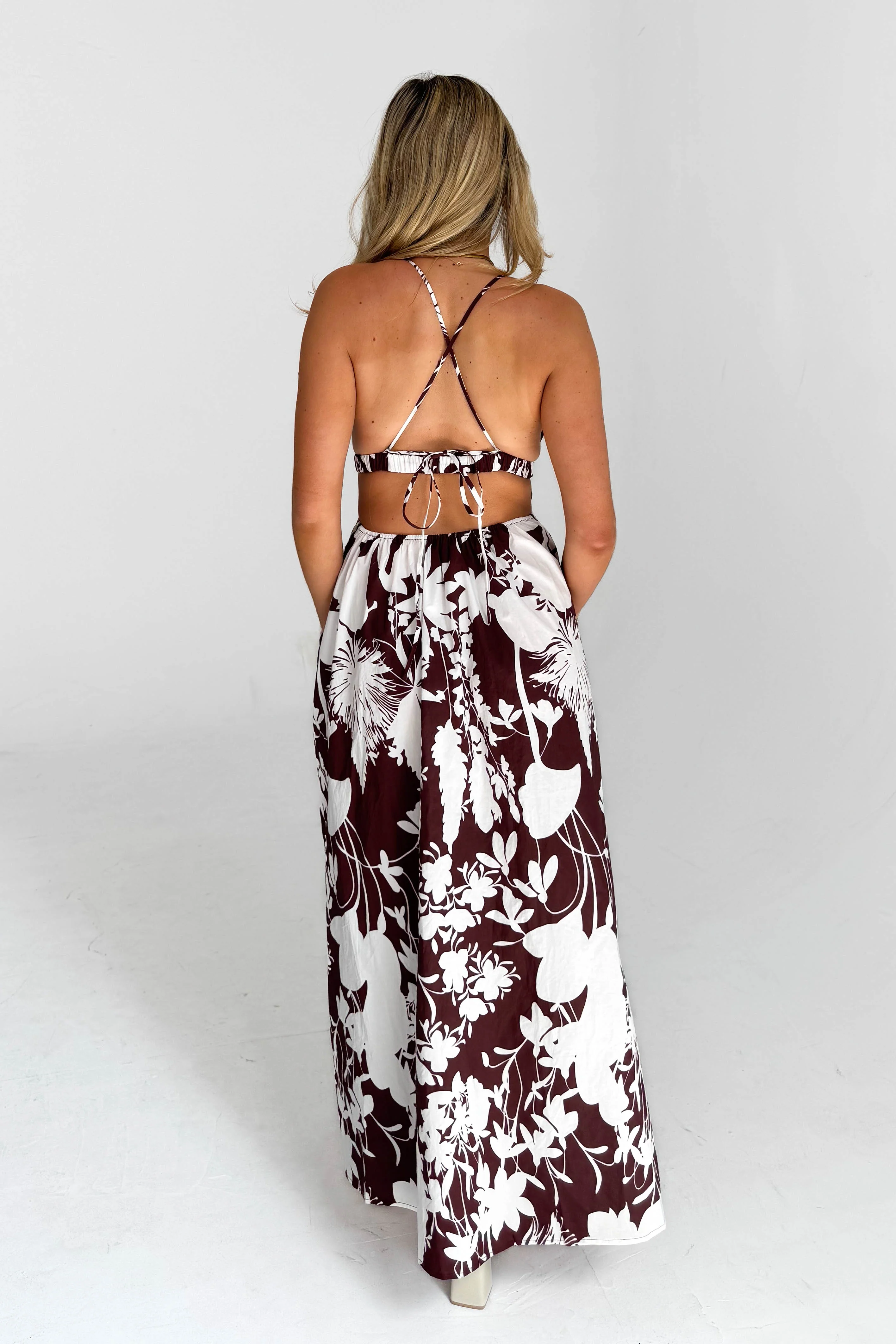 Vacation Feels Dress in Brown - Image 6