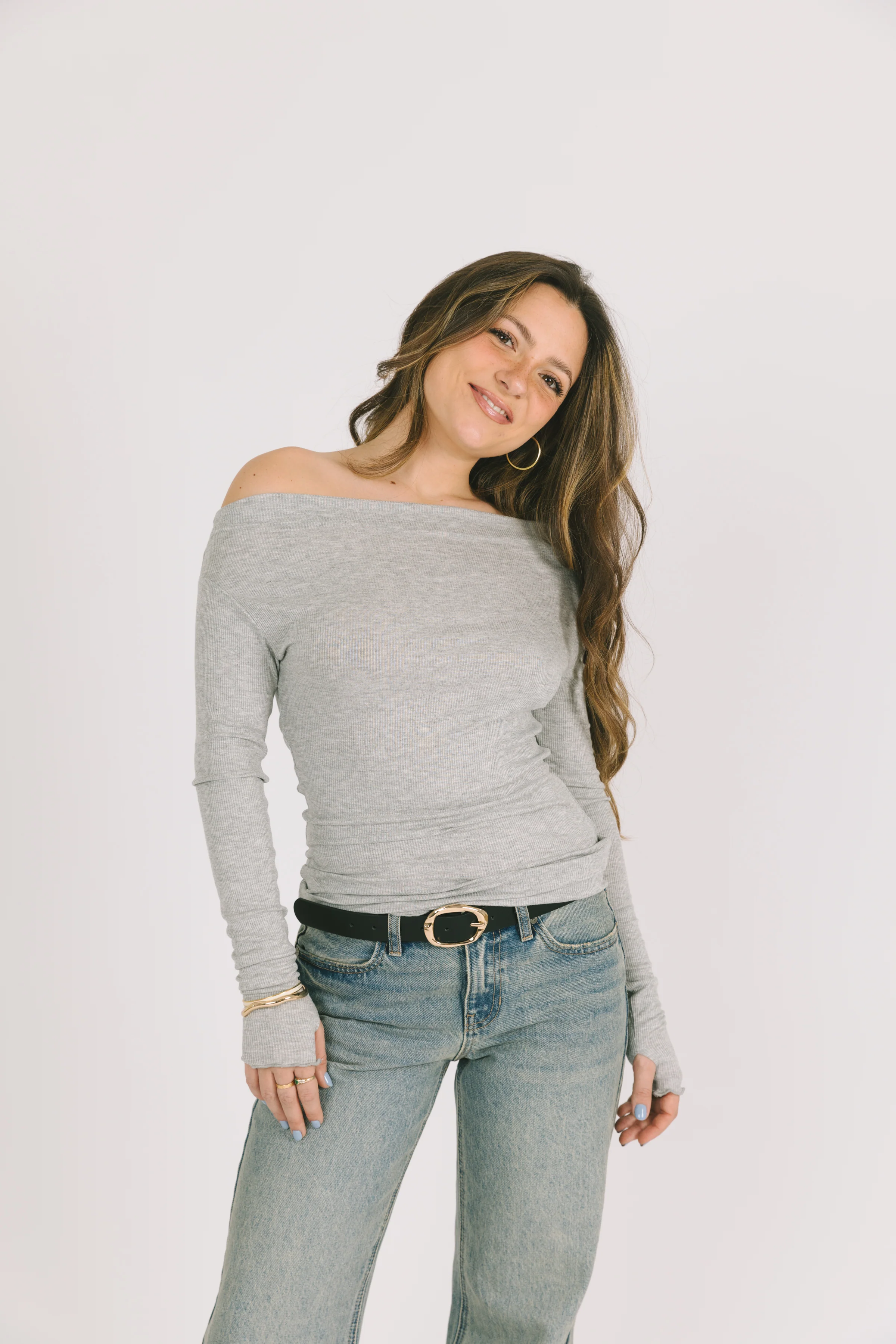 Violet Long Sleeve in Grey - Image 4