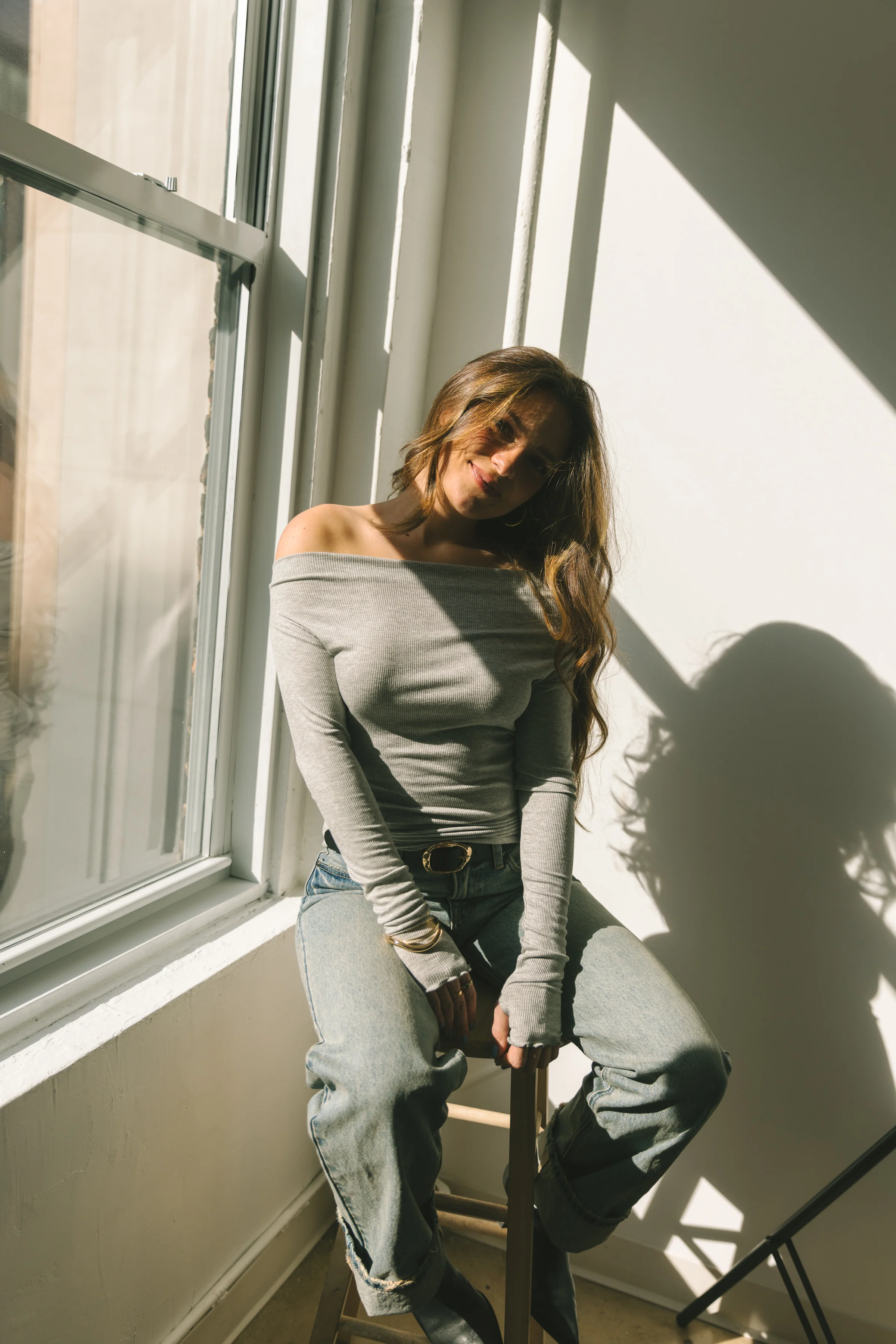 Violet Long Sleeve in Grey - Image 5