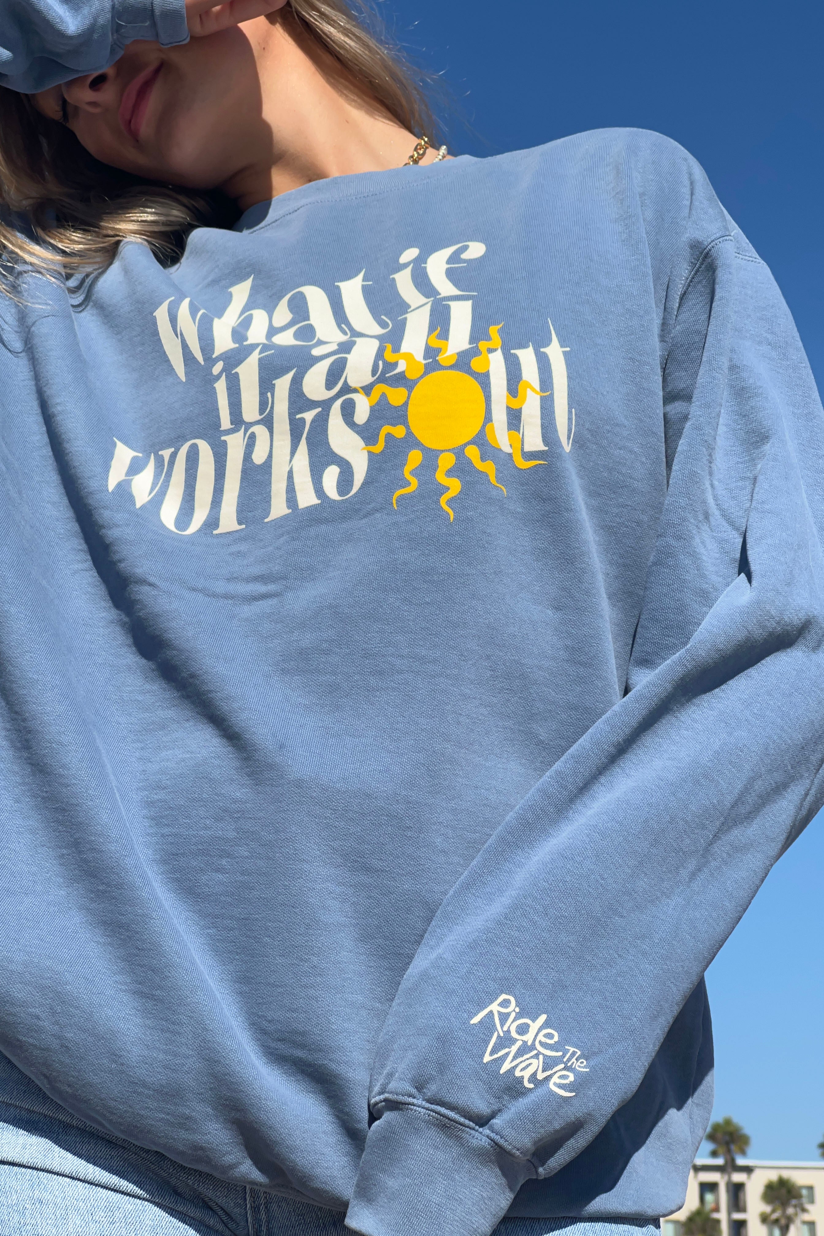 What If Sweatshirt in Blue - Image 6