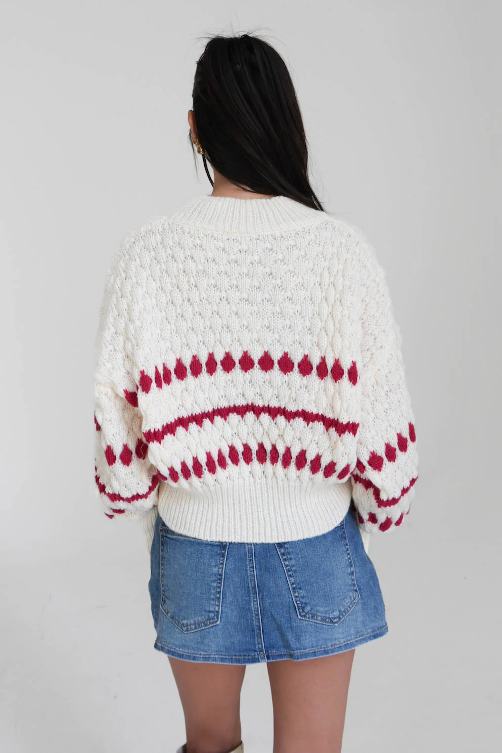 Winter Park Sweater in Red - Image 6